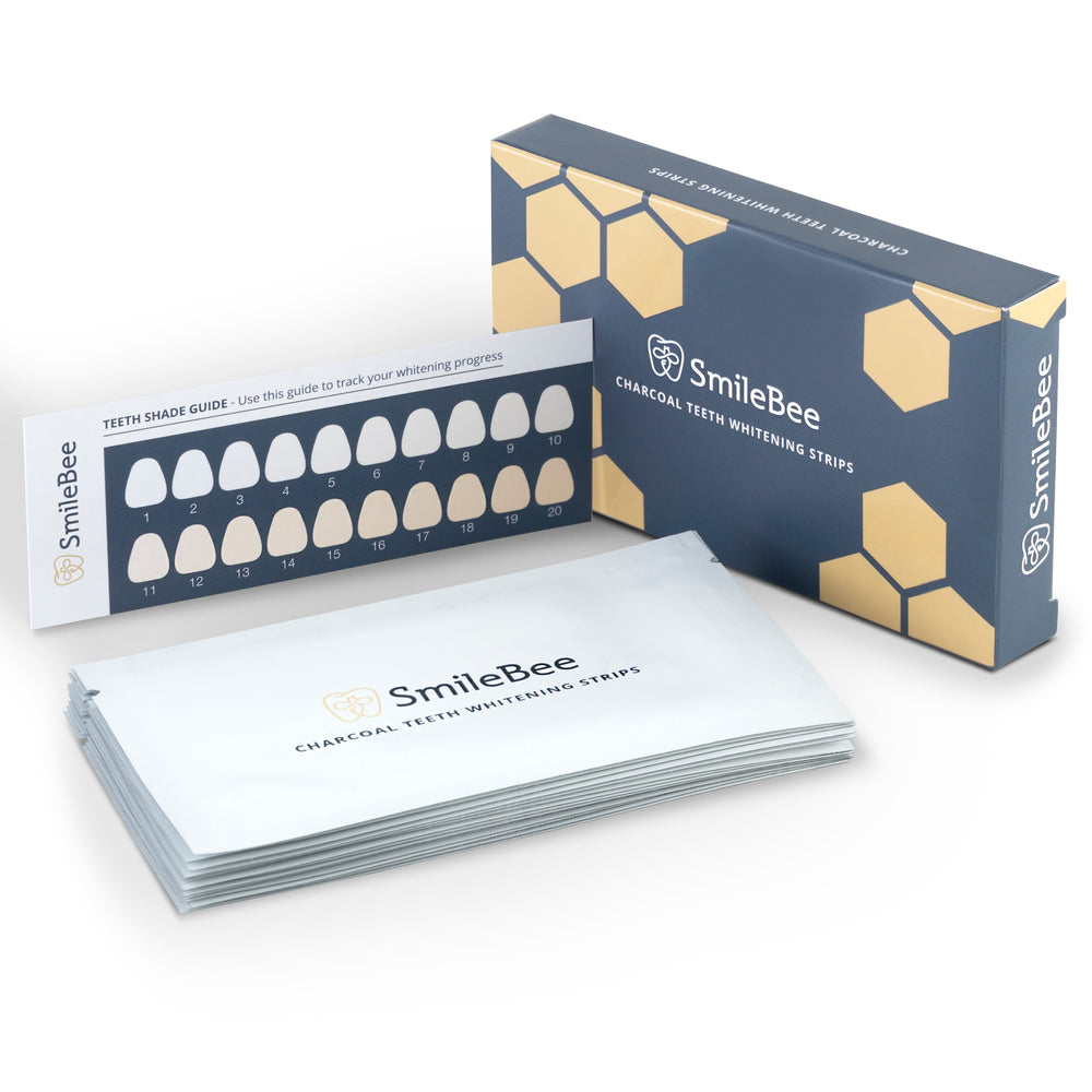 Charcoal Whitening Strips - 56 strips (2 boxes)
